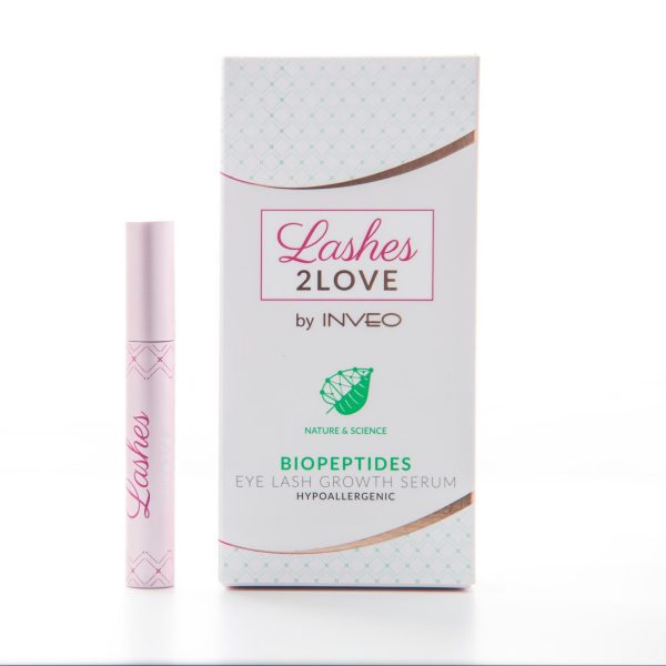 Blakstienų augimą skatinantis serumas su biopeptidais „Lashes2Love” INVEO