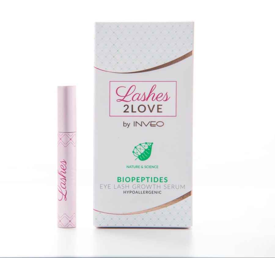 Blakstienų augimą skatinantis serumas su biopeptidais „Lashes2Love” INVEO