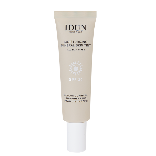 IDUN Minerals drėkinamasis veido kremas SPF 30, Light 1411, 27 ml.