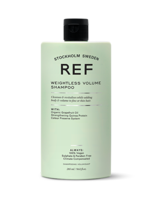 REF Weightless Volume apimties suteikiantis plaukų šampūnas