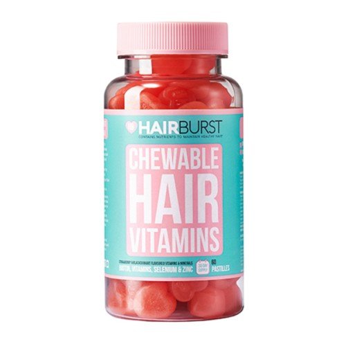 Hairburst Chewable Hair Vitamin Maisto papildas, guminukai plaukams, 60 guminukų