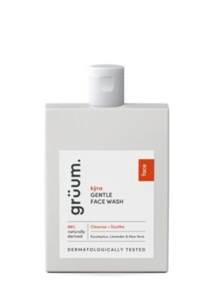 GRUUM, KYRA GENTLE FACE WASH, švelnus drėkinamasis veido prausiklis jautriai odai, 120 ml