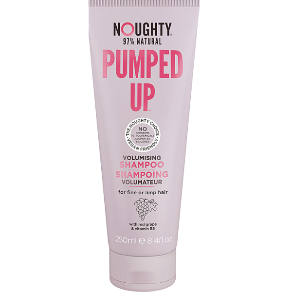 Pumped Up šampūnas (250 ml) didina plaukų apimtį ploniems plaukams.