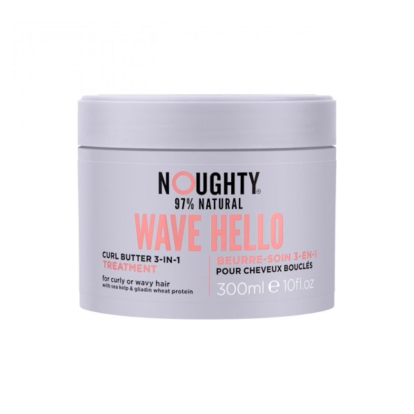 Noughty Wave Hello 3in1 sviestas-kaukė garbanotiems plaukams, 300 ml