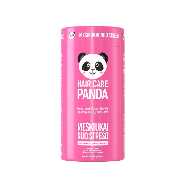 HAIR CARE PANDA maisto papildas MEŠKIUKAI NUO STRESO, 300g, 50 guminukų