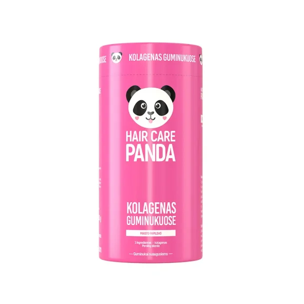 HAIR CARE PANDA maisto papildas KOLAGENAS GUMINUKUOSE, 300g, 50 guminukų