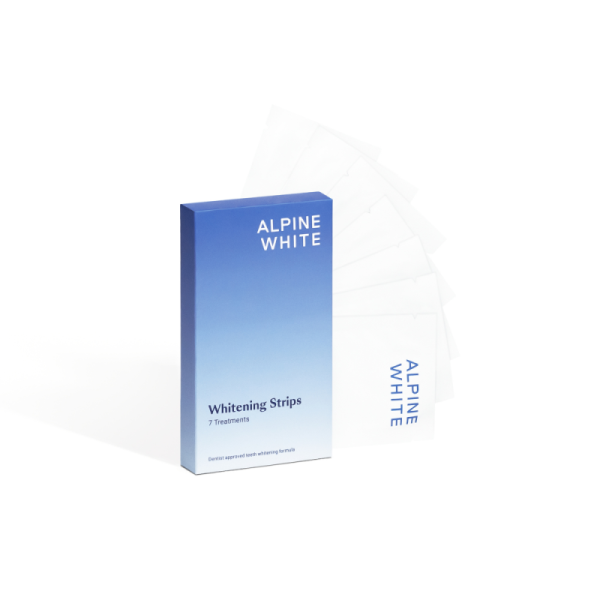 „Dantų balinimo juostelės Whitening Strips pakuotė“ „Whitening Strips juostelės dantų balinimui“